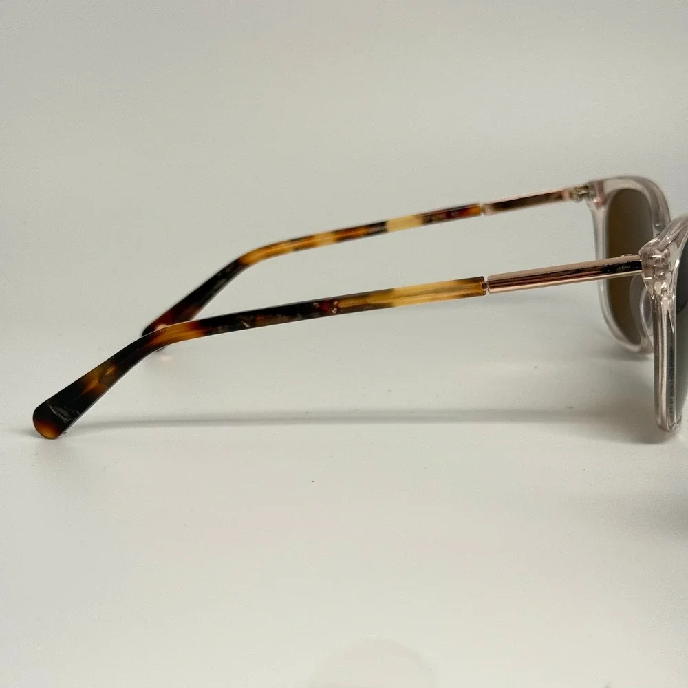 Nine West Sunglasses NW641S 265 Clear Tortoise Rose Gold 56-17-140